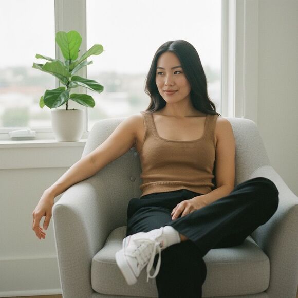 Madewell Womens Tan Wool Blend Knit Tank Sweater Size XXSmall - Picture 11 of 11